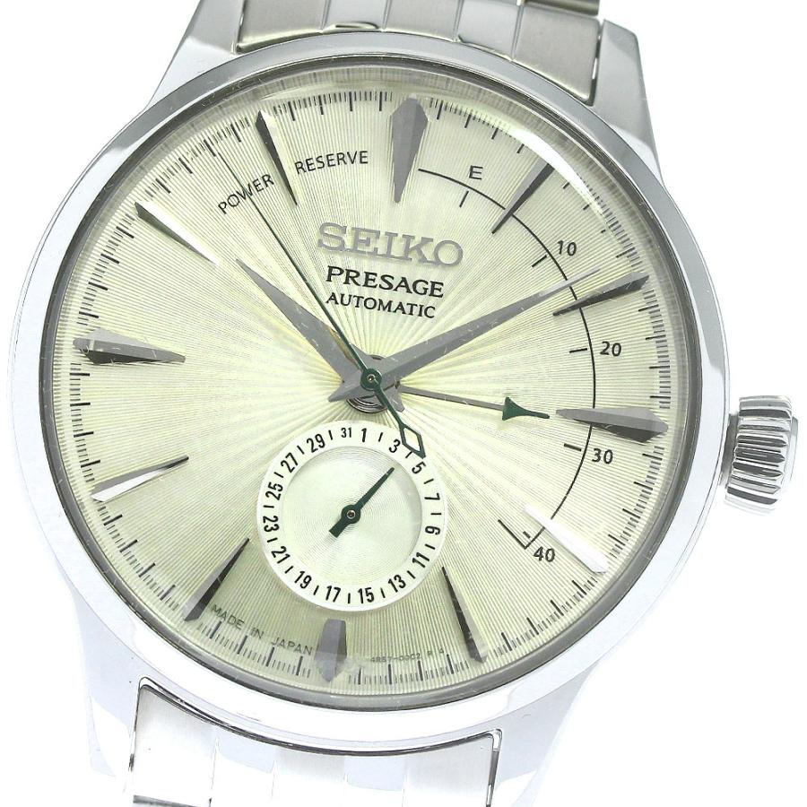 【超希少】セイコー　プレサージュ　SARY129 4R57-00E0 ホワイト SEIKO（セイコー） SEIKO 4R57-00E0/SARY129 プレザージュ デイト 自動