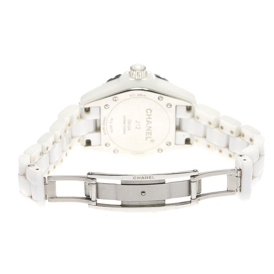 シャネル CHANEL H2511 J12 白セラミック 12Pダイヤ クォーツ レディース 保証書付き_790317 CHANEL - シャネル CHANEL H2511 J12 白セラミック 12Pダイヤ クォーツ