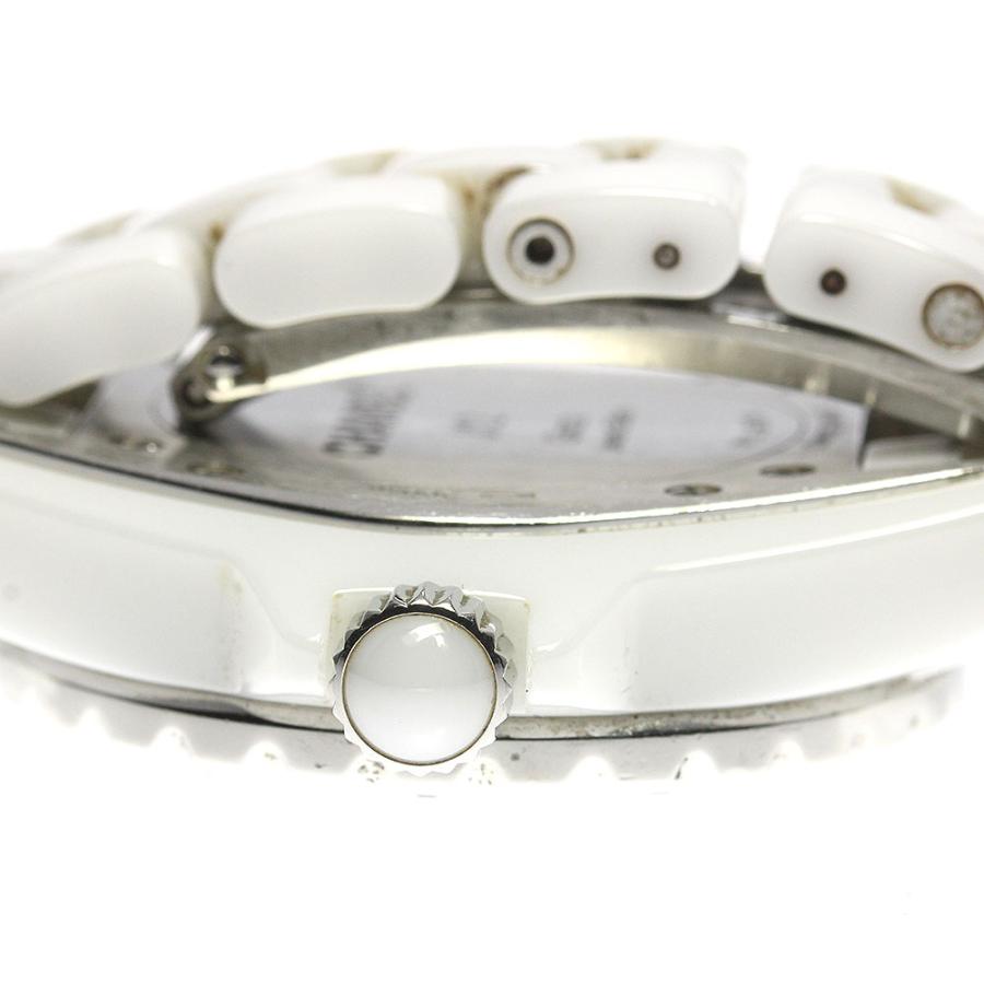 シャネル CHANEL H2511 J12 白セラミック 12Pダイヤ クォーツ レディース 保証書付き_790317 CHANEL（シャネル） CHANEL H2511 J12 白セラミック 12Pダイヤ