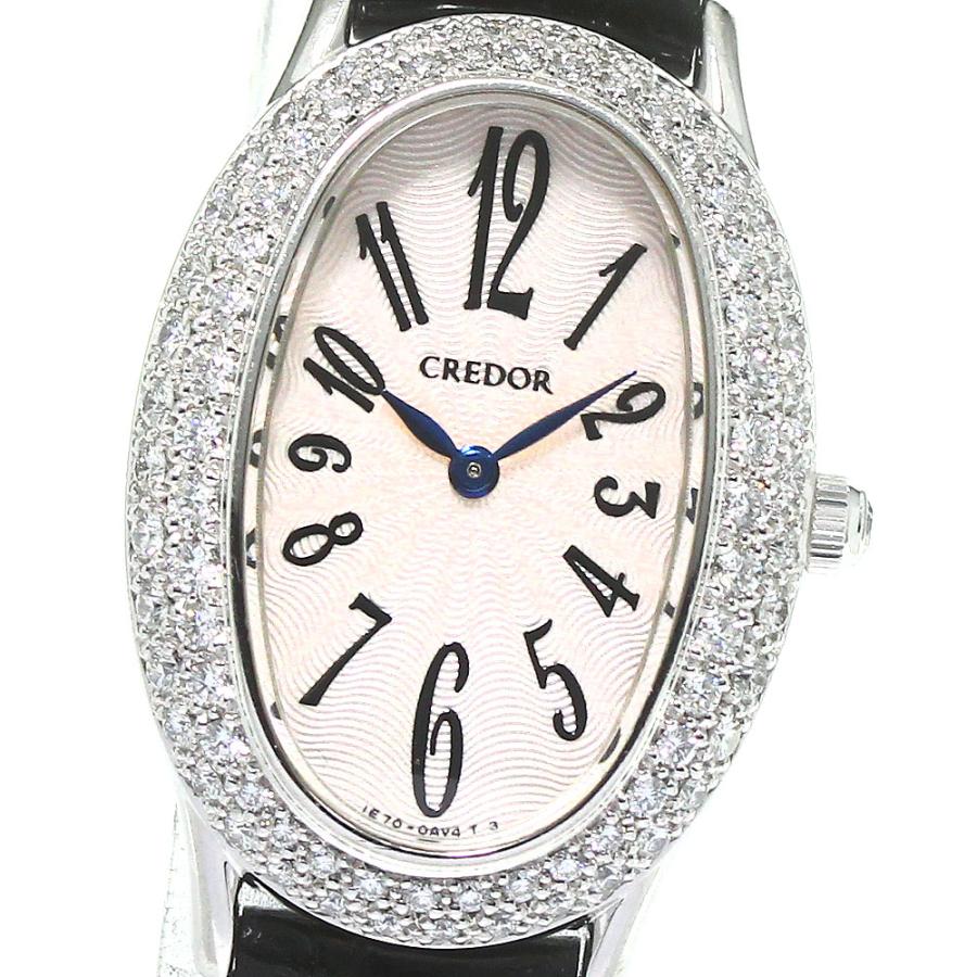 セイコー SEIKO GTTE681/1E70-0AR0 クレドール K18WG ダイヤベゼル 