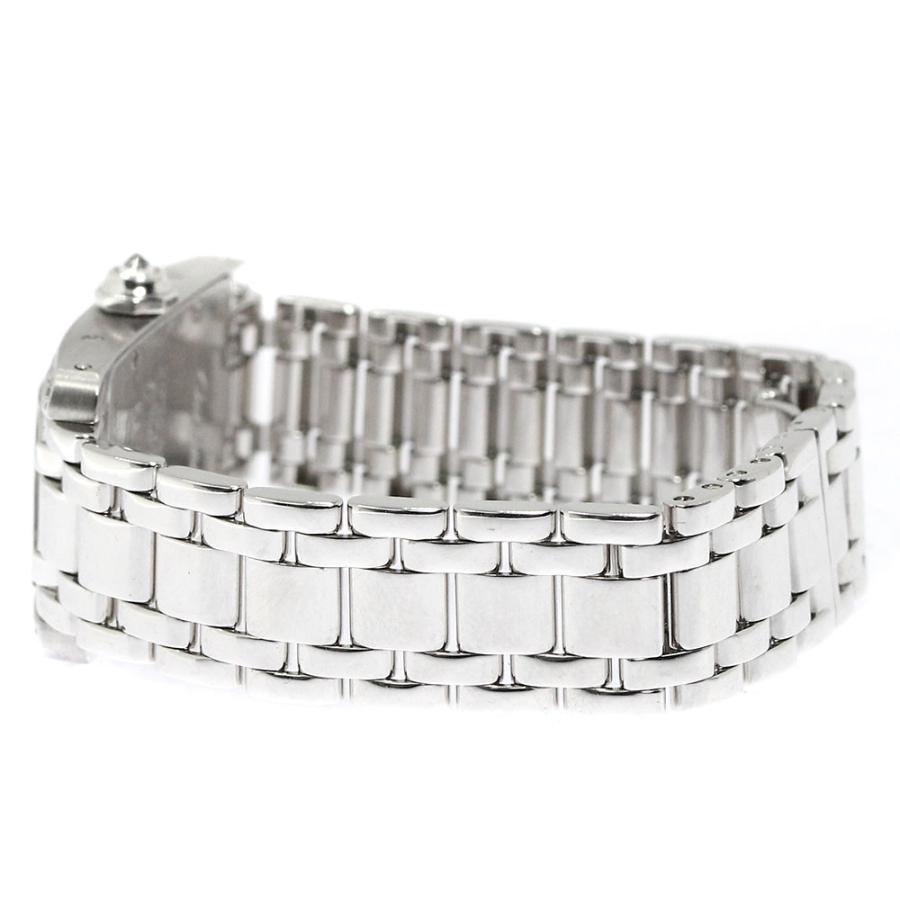カルティエ CARTIER W2601956 タンクアメリカン SM K18WG アフターダイヤベゼル クォーツ レディース 箱付き_791191 Cartier（カルティエ） CARTIER W2601956 タンクアメリカン SM K18WG