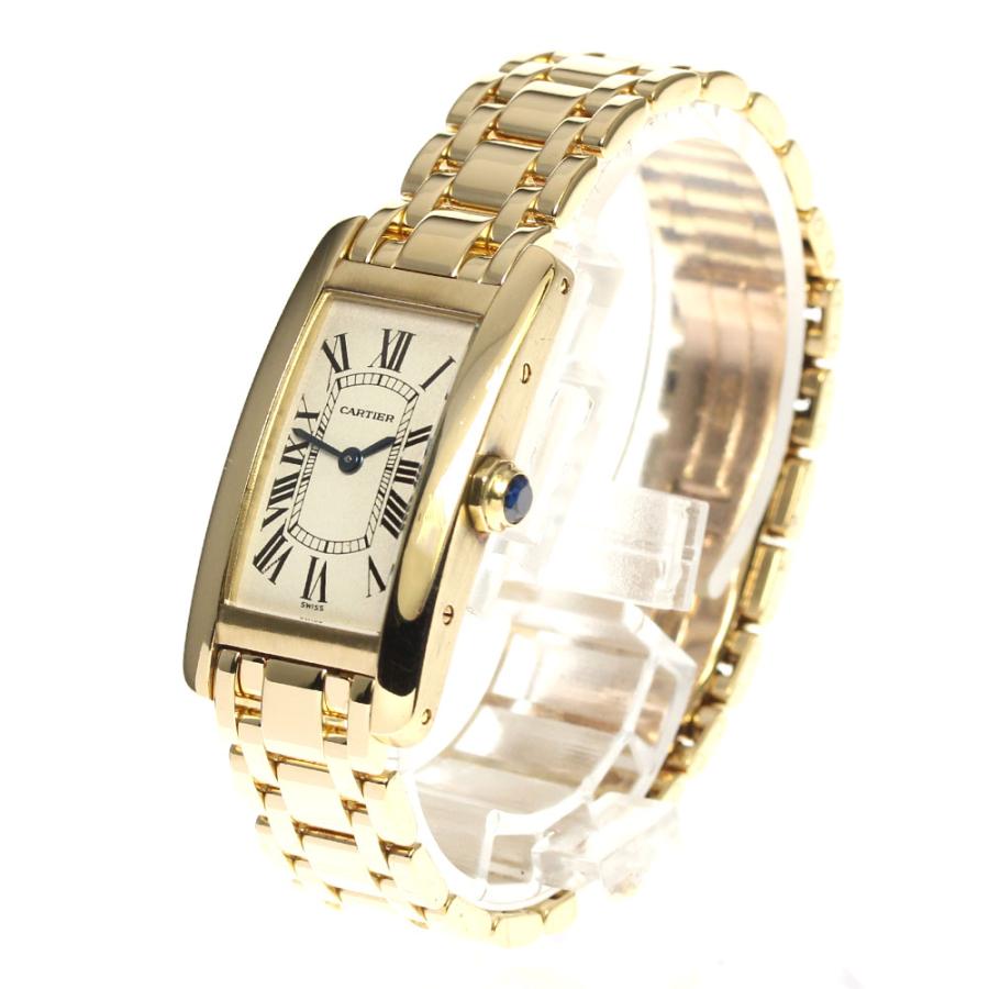 カルティエ タンクアメリカンSM YG W26015K2 YG クォーツ 楽天市場】Cartier カルティエ タンクアメリカンSM W26015K2 YG