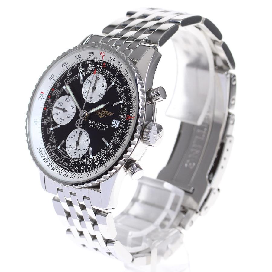 ブライトリング（BREITLING） BREITLING A13322 オールドナビタイマー クロノグラフ デイト 自動巻き メンズ ...