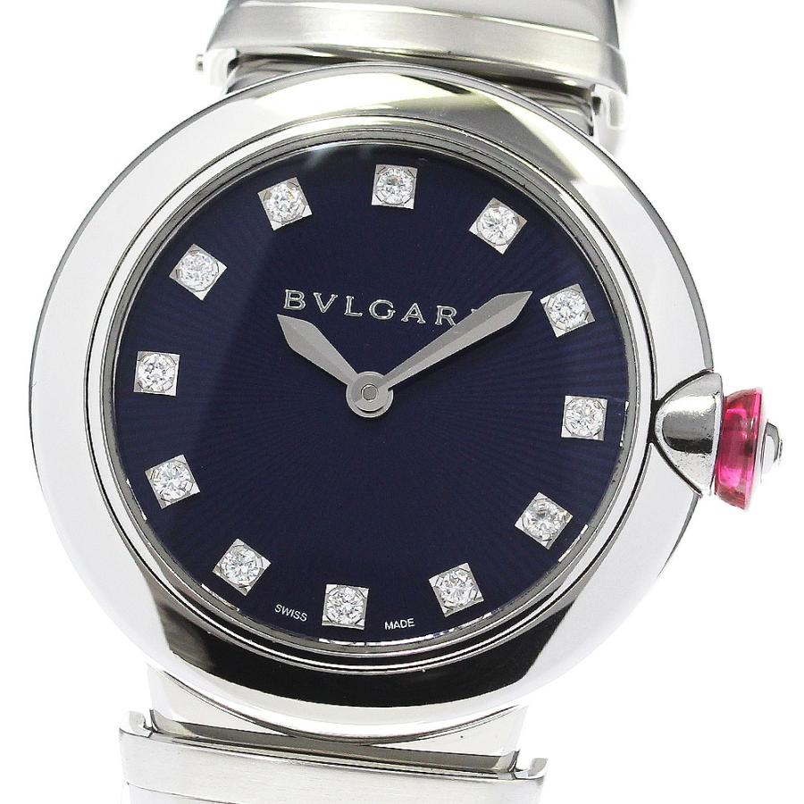 ブルガリ BVLGARI LU28S ルチェア 12Pダイヤ クォーツ レディース 良品 箱・保証書付き_884162 BVLGARI（ブルガリ） BVLGARI LU28S ルチェア 12Pダイヤ クォーツ