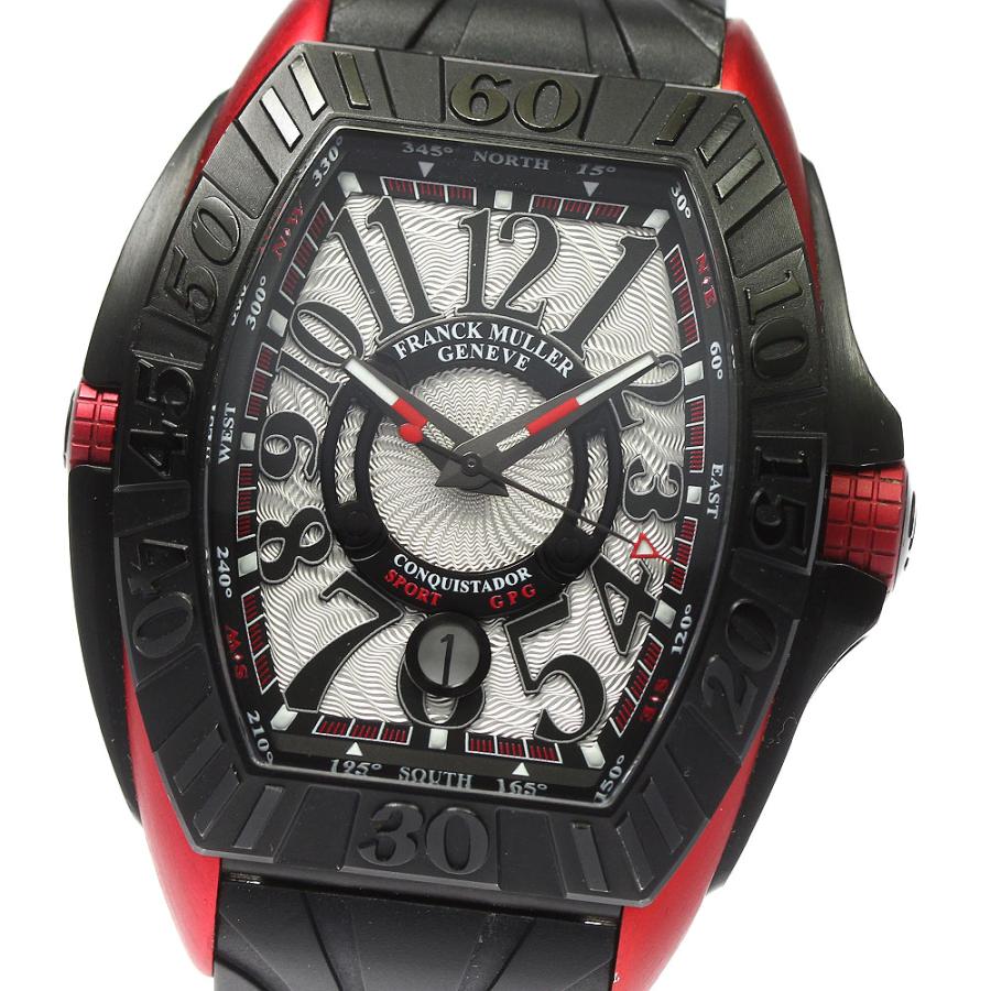 フランクミュラー FRANCK MULLER 8900SCDTGPG コンキスタドール グランプリ デイト 自動巻き メンズ 箱・保証書付き ...