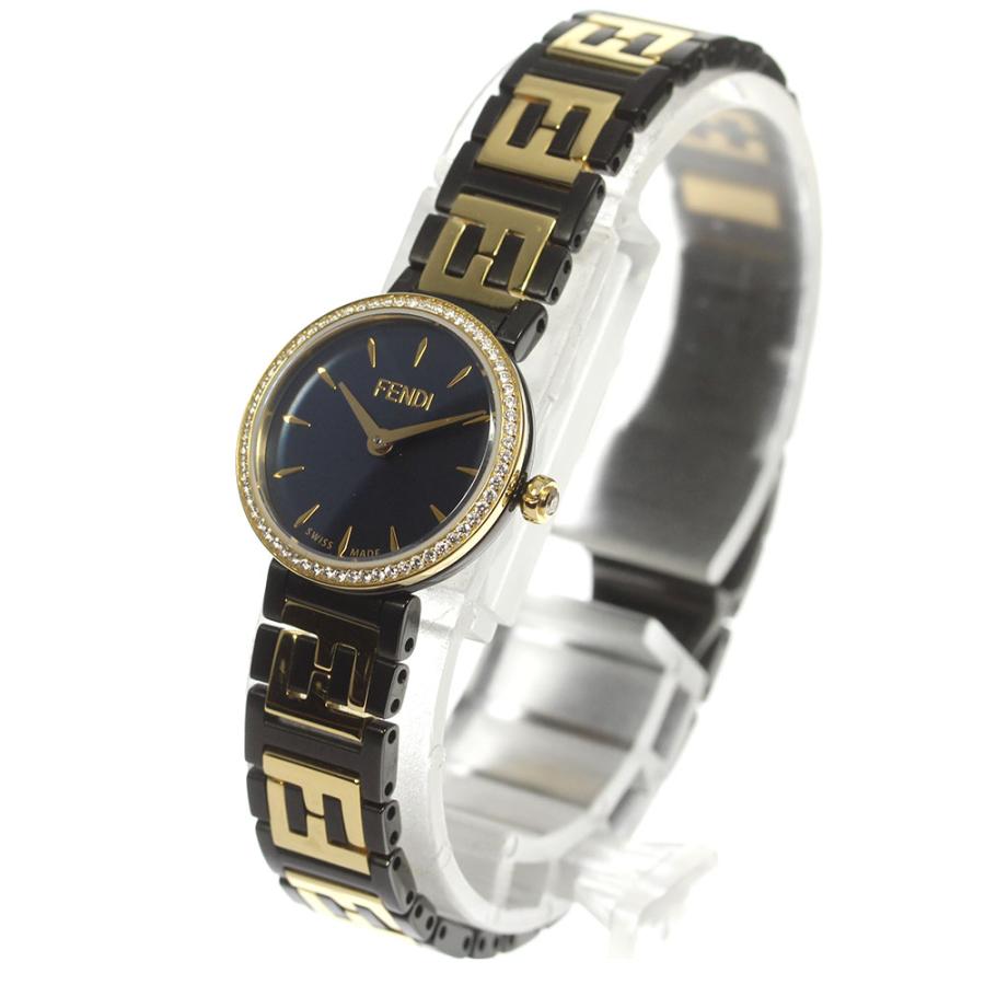 FENDI（フェンディ） FENDI F103220801 フォーエバー ダイヤベゼル クォーツ レディース 箱・保証書付き_791941 ...
