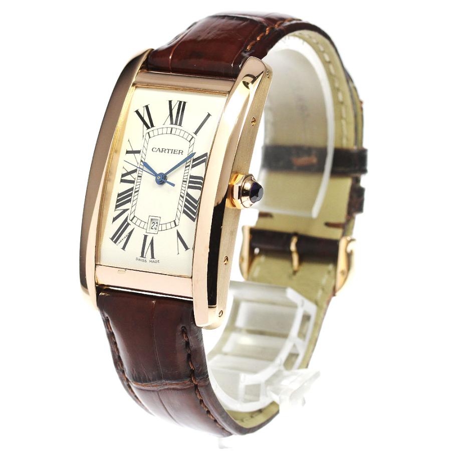 カルティエ CARTIER W2609156 タンクアメリカン LM K18PG 自動巻き メンズ _792356 Cartier（カルティエ） CARTIER W2609156 タンクアメリカン LM K18PG