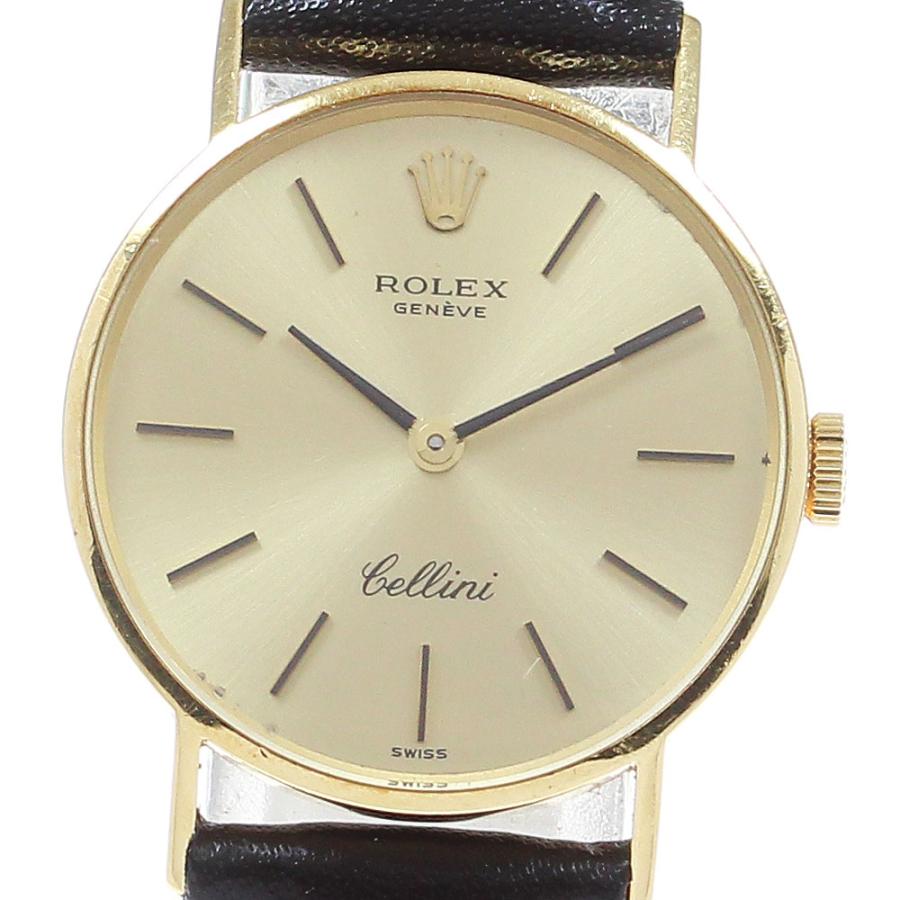 ジャンク ロレックス ROLEX 3810 チェリーニ K18YG cal.1600 手巻き 