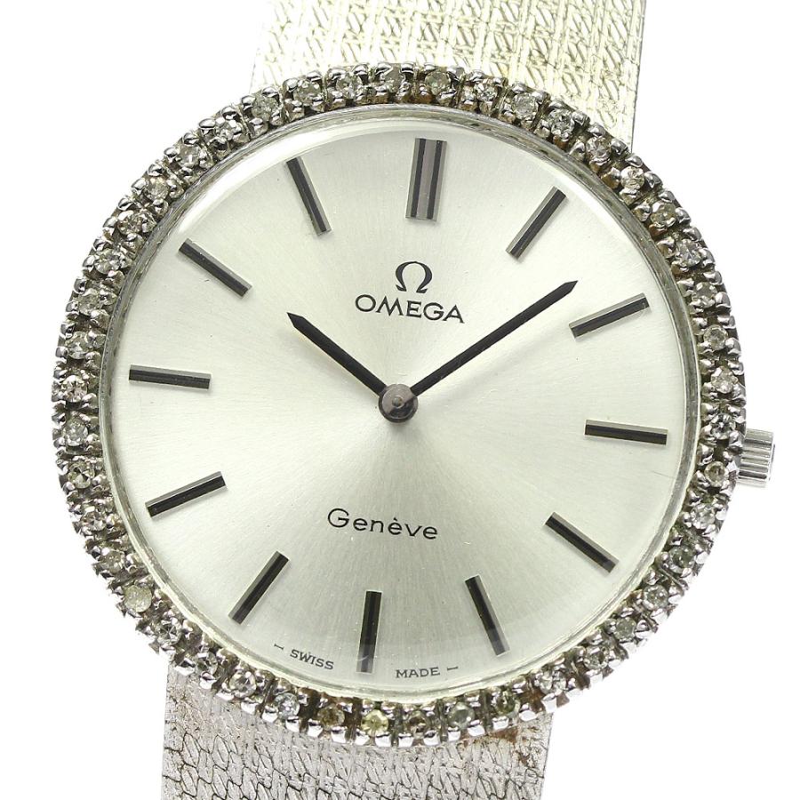 OMEGA オメガ 111.0108 ジュネーブ ダイヤベゼル 手巻き メンズ 