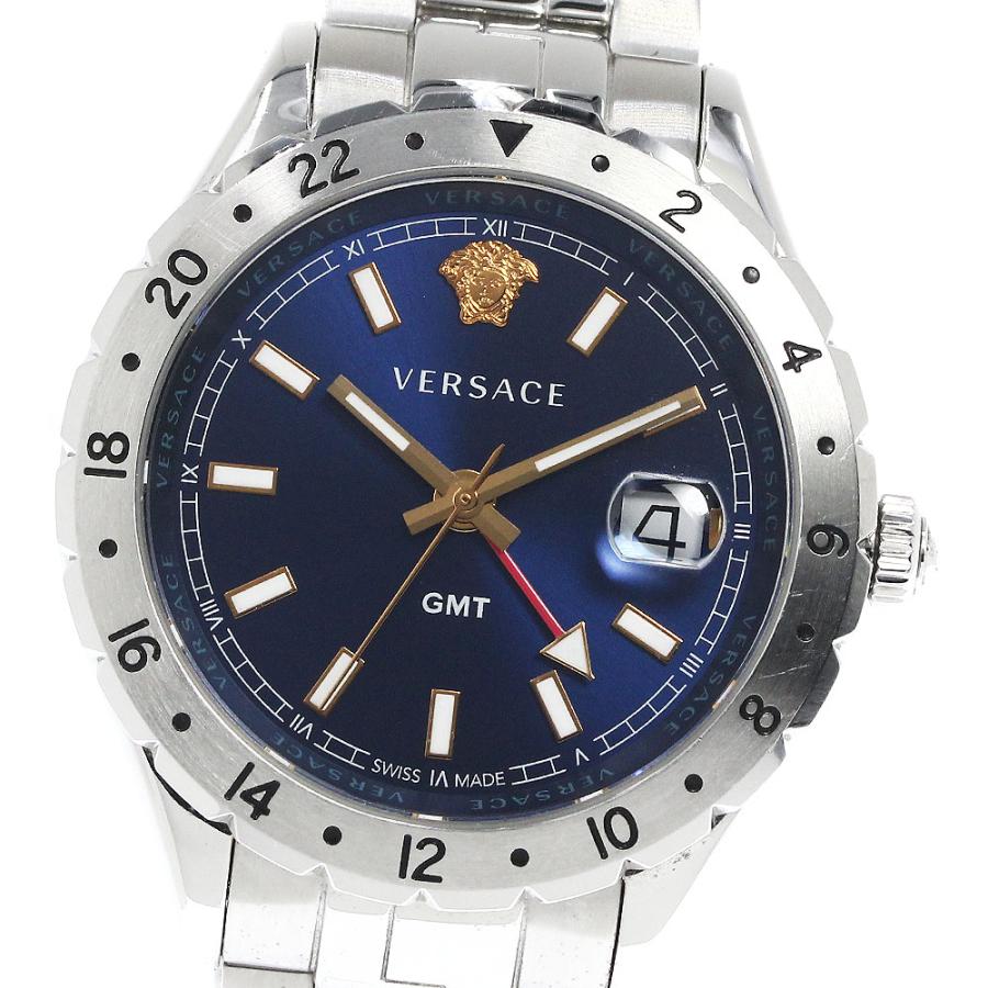 VERSACE ヴェルサーチ VE11 ヘレニウム GMT クォーツ メンズ 箱 