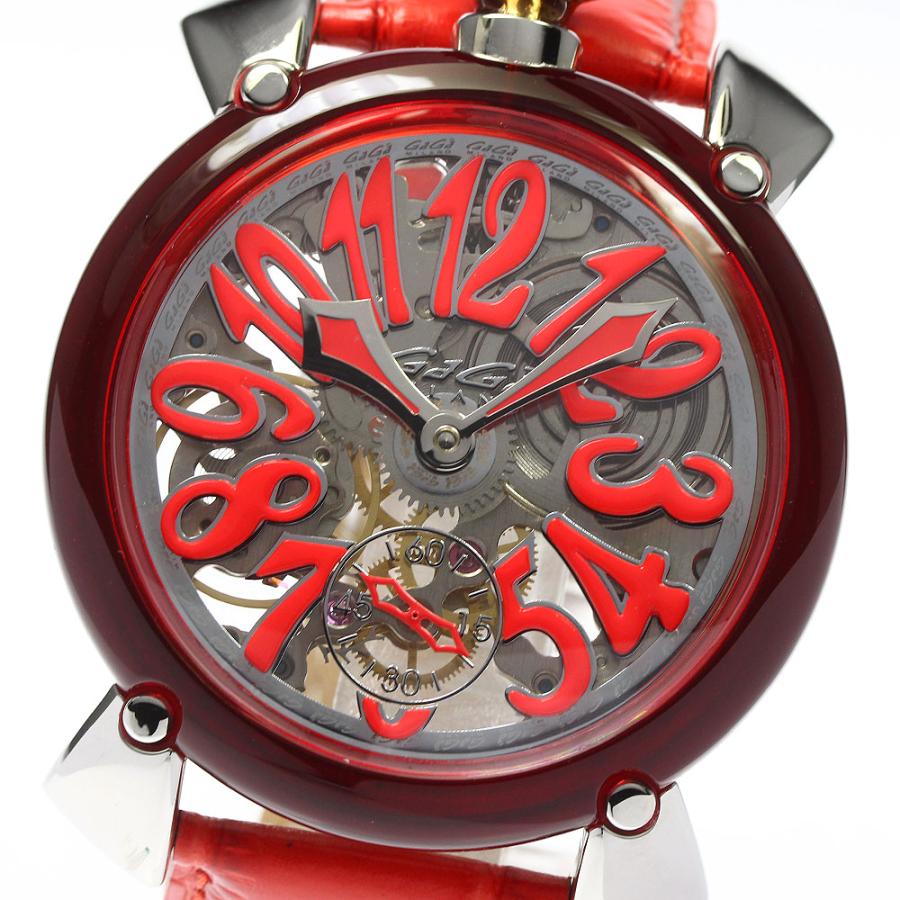 ガガミラノ GaGa MILANO 6090.02 マヌアーレ48MM スモールセコンド 手巻き メンズ 良品 保証書付き_793412 GaGa MILANO（ガガミラノ） GaGa MILANO 6090.02 マヌアーレ48MM