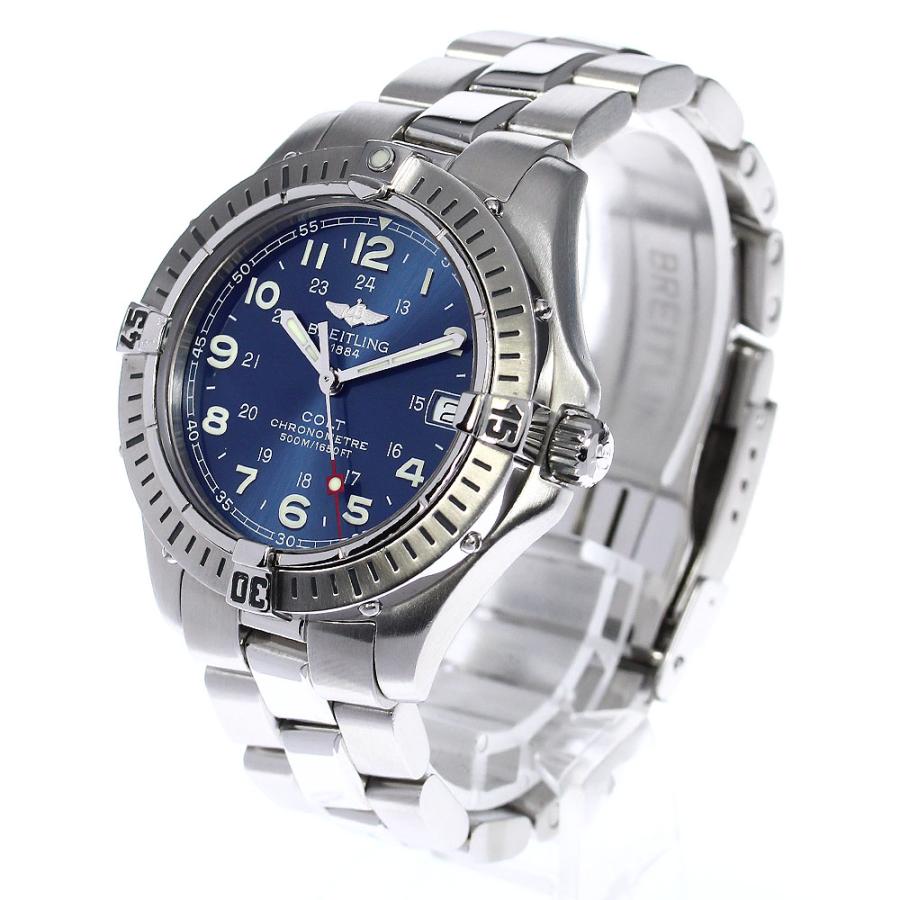 ブライトリング BREITLING A74350 コルト デイト クォーツ メンズ 良品 
