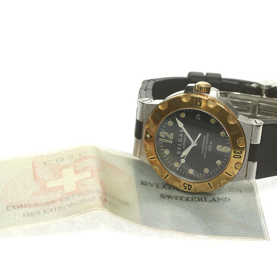 BVLGARI ブルガリ SD38SG ディアゴノ スクーバ YGベゼル デイト 自動  