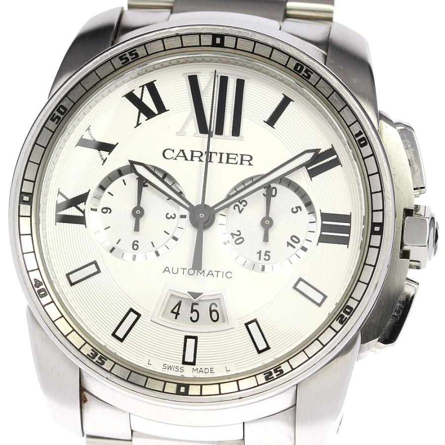 カルティエ CARTIER W7100045 カリブル ドゥ カルティエ クロノグラフ  