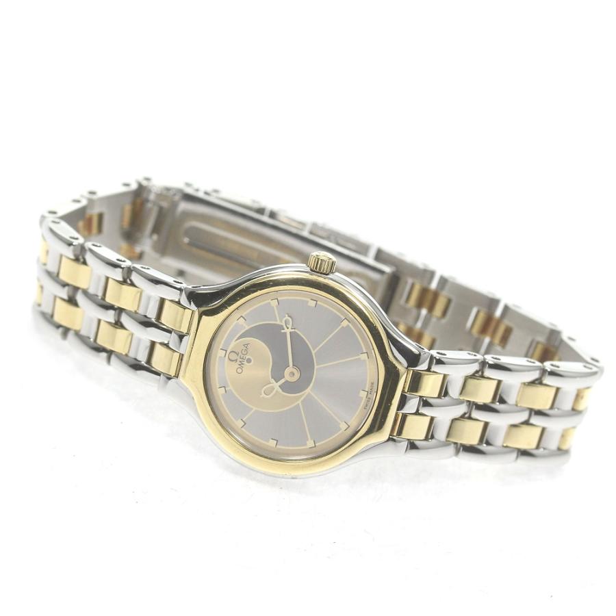 OMEGA オメガ デビル YGベゼル ユニークダイヤル クォーツ レディース  