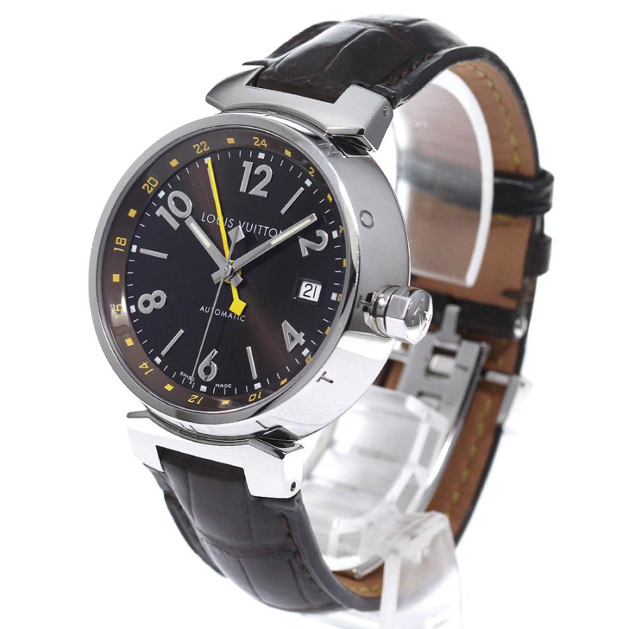 ルイ・ヴィトン LOUIS VUITTON Q1131 タンブール デイト GMT 自動巻き 