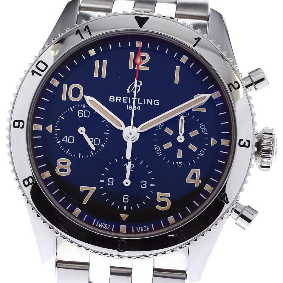 ブライトリング BREITLING A23380 クラシック アヴィ クロノグラフ 自動巻き メンズ 美品 内箱・保証書付き_797496 ブライトリング（BREITLING） BREITLING A23380 クラシック アヴィ