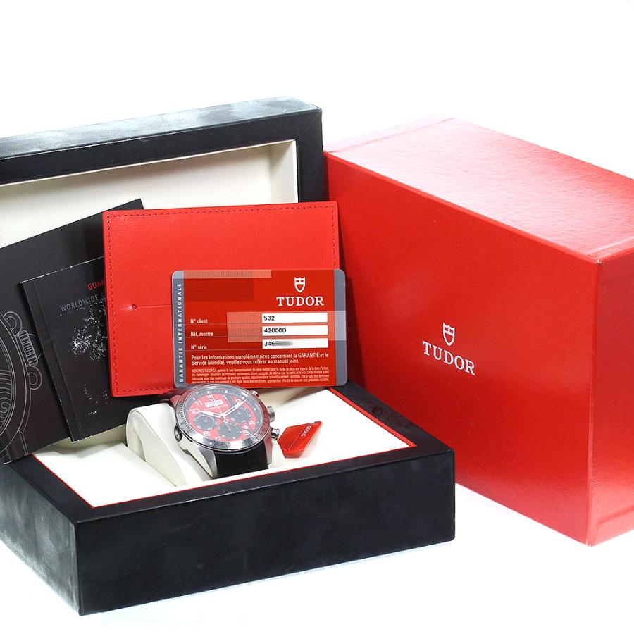 TUDOR チュードル 42000D ファストライダー ドゥカティ クロノグラフ 自動巻き メンズ 箱・保証書付き_797598 ...