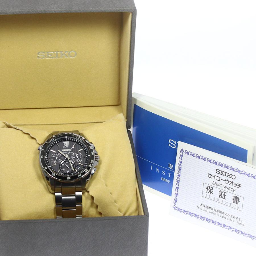 セイコー SEIKO SAGA153/8B82-0AL0 ブライツ デイト ソーラー電波 メンズ 箱・保証書付き_797638｜closer0510｜02