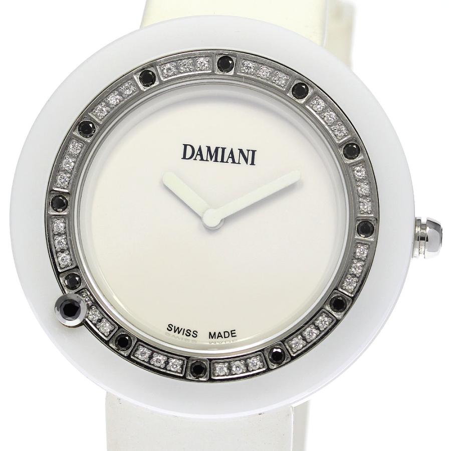 DAMIANI(ダミアーニ) 腕時計 ベルエポック BCLSDW37 レディース セラミック/回転ベゼル/ダイヤベゼル アイボリー DAMIANI（ダミアーニ） Damiani BCLSDW37 ベルエポック セラミック