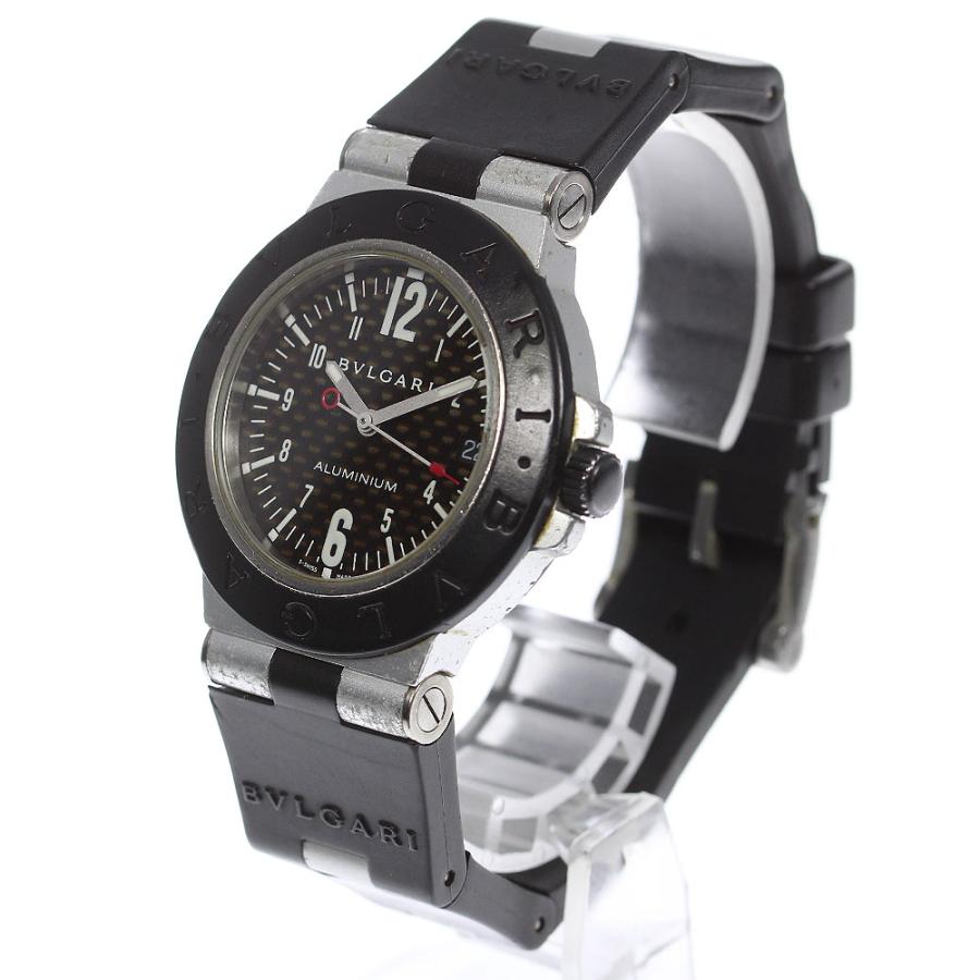 BVLGARI ベルト訳あり ブルガリ AL38TA アルミニウム デイト 自動巻き