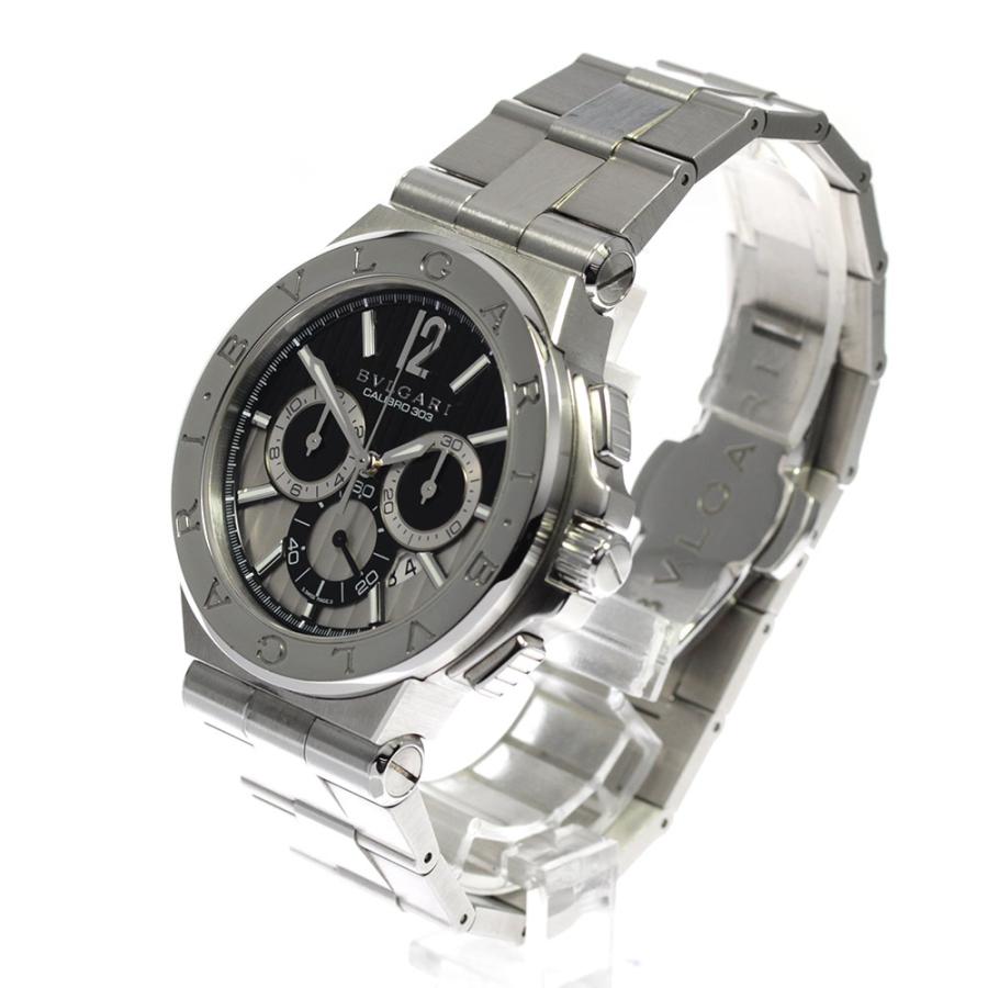 BVLGARI ブルガリ DG42SCH ディアゴノ カリブロ303 クロノグラフ 自動  