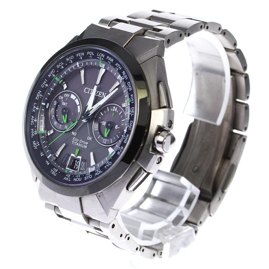 シチズン CITIZEN H950-S094739/CC1086-50E アテッサ サテライトウェーブ ソーラー電波 メンズ 良品 _801118｜closer0510｜02