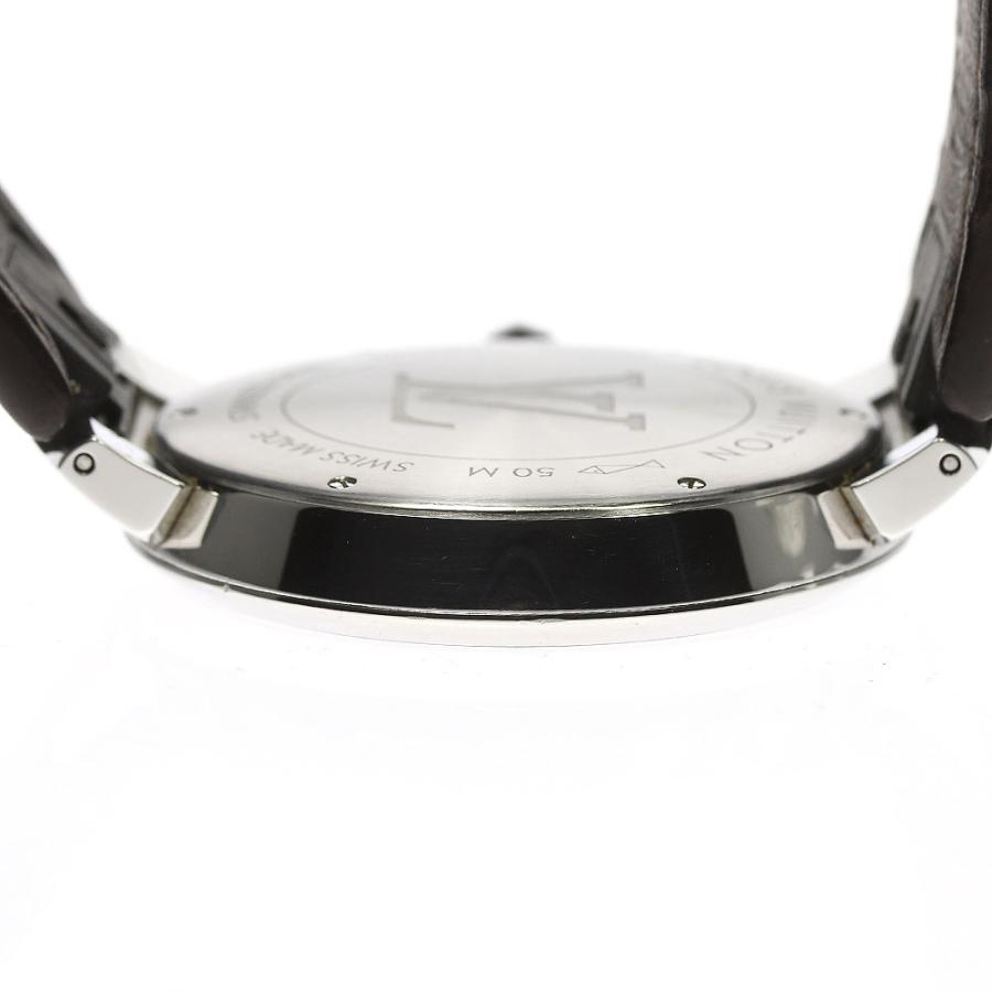 LOUIS VUITTON（ルイ・ヴィトン） LOUIS VUITTON QA005 タンブールスリム モノグラム デイト クォーツ メンズ ...