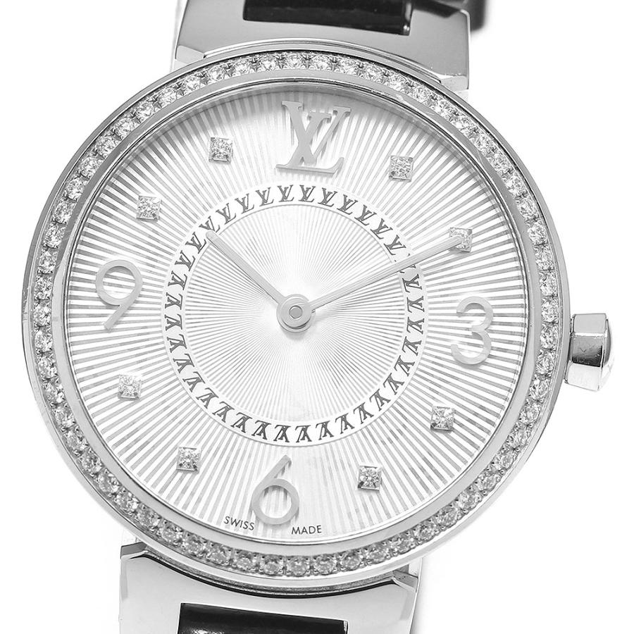 ルイ・ヴィトン LOUIS VUITTON Q12MF タンブール モノグラム ダイヤベゼル 8Pダイヤ クォーツ レディース 良品 _802193 LOUIS VUITTON（ルイ・ヴィトン） LOUIS VUITTON Q12MF タンブール
