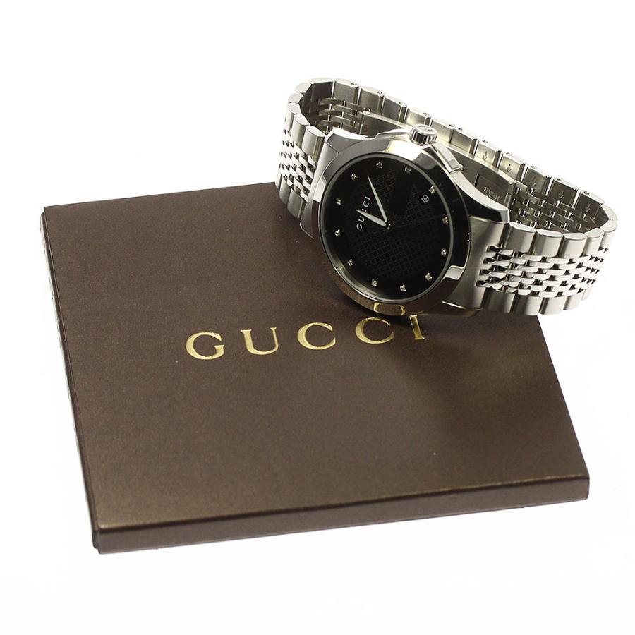 値下げ中！【極美品・完備】GUCCI 126.4 シェル ダイヤ Gタイムレス GUCCI（グッチ） GUCCI 126.4/YA126405 Gタイムレス 12Pダイヤ
