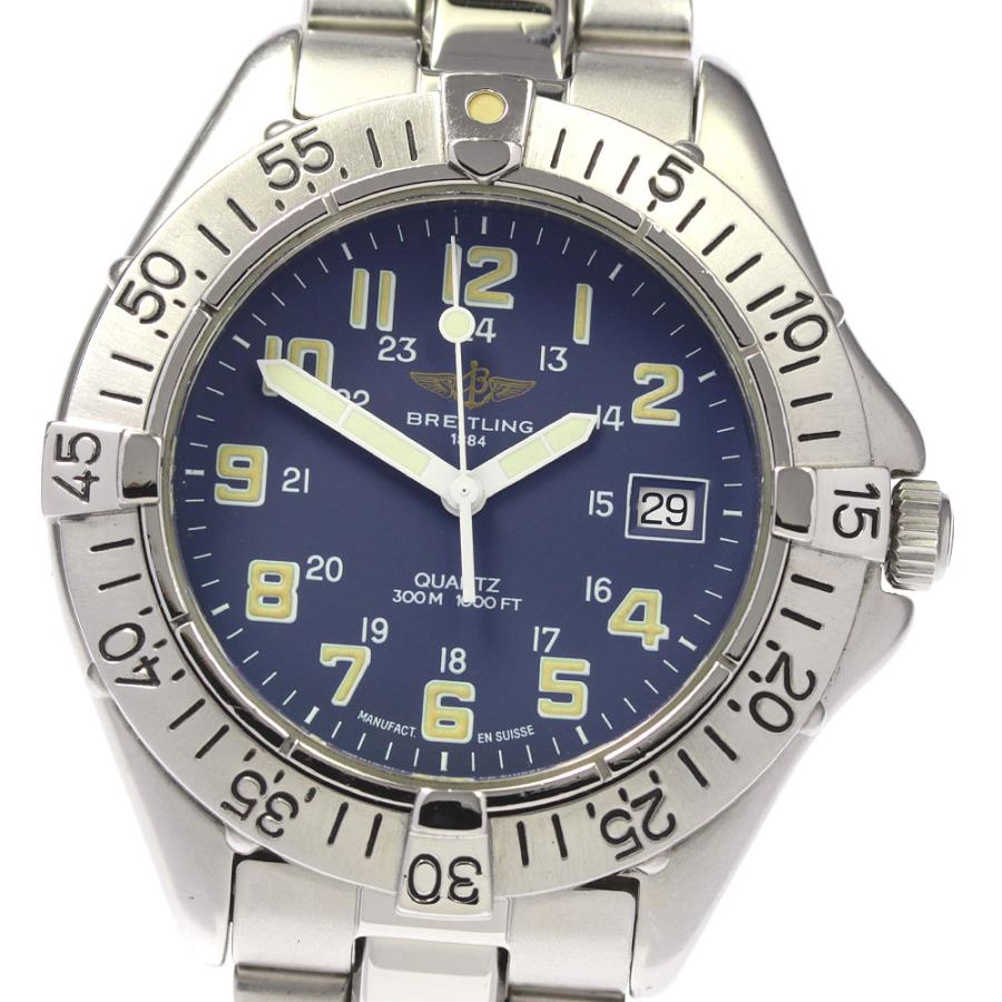 N*E様 稼働品　ブライトリング コルト A57035 純正シャークベルト&純正 BREITLING】ブライトリング コルト 腕時計 A57035 クオーツ
