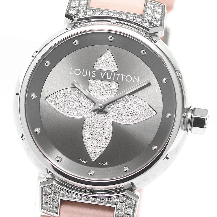 ルイ・ヴィトン LOUIS VUITTON Q121L タンブール フォーエバー ダイヤモンド クォーツ レディース _930829 公式】CLOSER｜ルイ・ヴィトン LOUIS VUITTON Q121L タンブール