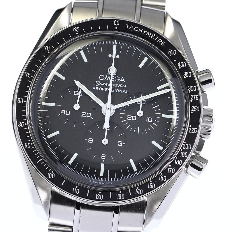 オメガ OMEGA 3574.51 スピードマスター アポロ17号 クロノグラフ 手  