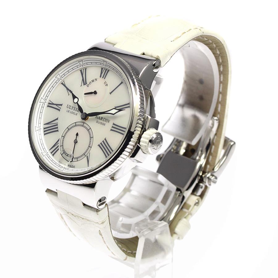 ユリス・ナルダン Ulysse Nardin 1183-160 マリーン クロノメーター デイト 自動巻き メンズ 箱付き_805407【ev20】 ULYSSE NARDIN（ユリスナルダン） Ulysse Nardin 1183-160 マリーン
