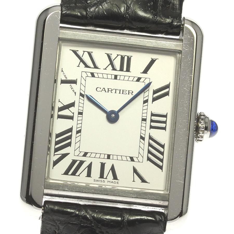 カルティエ CARTIER W5200000 タンクソロSM クォーツ レディース _948916 カルティエ CARTIER W5200000 タンクソロSM クォーツ レディース