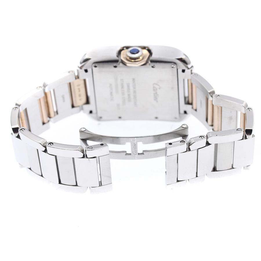 カルティエ CARTIER W5310037 タンクアングレーズLM デイト 自動巻き メンズ 良品 _808730 Cartier（カルティエ） CARTIER W5310037 タンクアングレーズLM デイト
