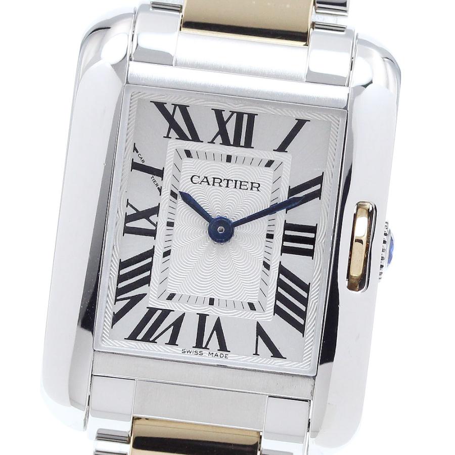 カルティエ CARTIER W5310046 タンクアングレーズSM クォーツ レディース 美品 _894889 Cartier（カルティエ） CARTIER W5310046 タンクアングレーズSM