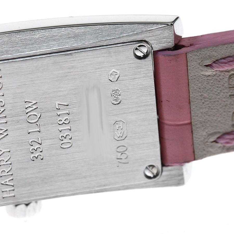 ハリーウィンストン HARRY WINSTON 332LQW アヴェニュー K18WG ダイヤベゼル 2P クォーツ レディース 良品 箱・保証書付き_808848 ハリーウィンストン HARRY WINSTON 332LQW アヴェニュー K18WG ダイヤ