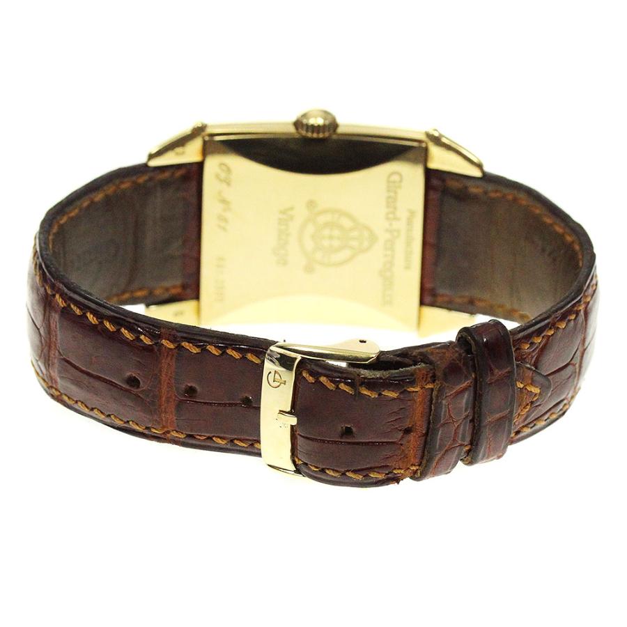 ジラール・ペルゴ GIRARD PERREGAUX 2595 ヴィンテージ 1945 K18YG 手  