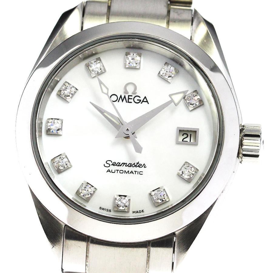 オメガ OMEGA 2563.75 シーマスター アクアテラ 11Pダイヤ 自動巻き レディース 良品 保証書付き_810790 OMEGA（オメガ） OMEGA 2563.75 シーマスター アクアテラ 11Pダイヤ