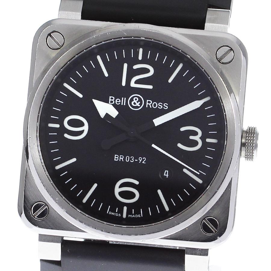 ベル＆ロス Bell＆Ross BR03-92 アビエーション アルティメーター デイト 自動巻き メンズ 保証書付き_917581 ベル&ロス Bell＆Ross BR03-92 デイト 自動巻き メンズ 箱・保証書付き