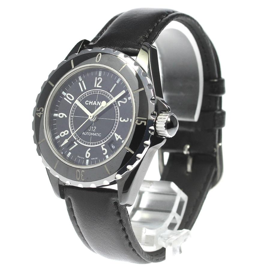 CHANEL シャネル H0683 J12 ブラックセラミック デイト 自動巻き  
