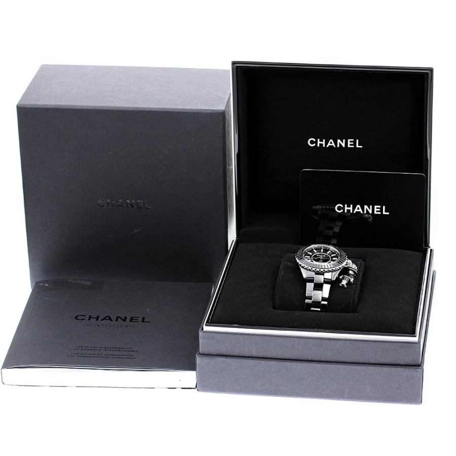 シャネル CHANEL H6479 J12 マドモアゼル アクテ II 33mm K18WG 555本限定 クォーツ レディース 良品 箱・保証書付き_811779 CHANEL（シャネル） CHANEL H6479 J12 マドモアゼル アクテ II 33mm