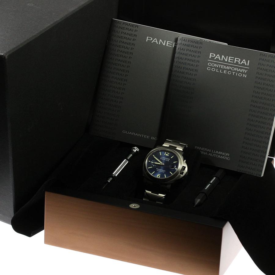 パネライ PANERAI PAM00283 ルミノール マリーナ デイト 自動巻き メンズ 良品 箱付き_811925｜closer0510｜02