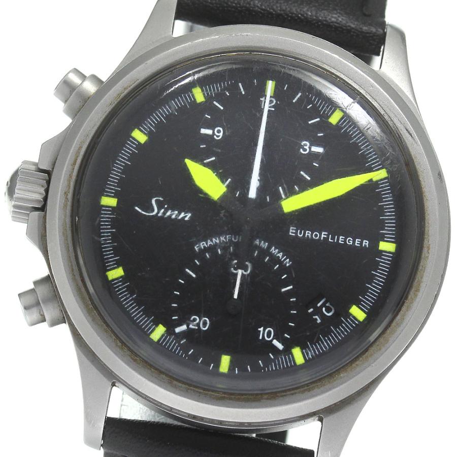 訳あり ジン Sinn 356.EURO FLIEGER ユーロフリーガー クロノグラフ 自動巻き メンズ 箱・保証書付き_811930 Sinn（ジン） 訳あり Sinn 356.EURO FLIEGER ユーロフリーガー クロノ