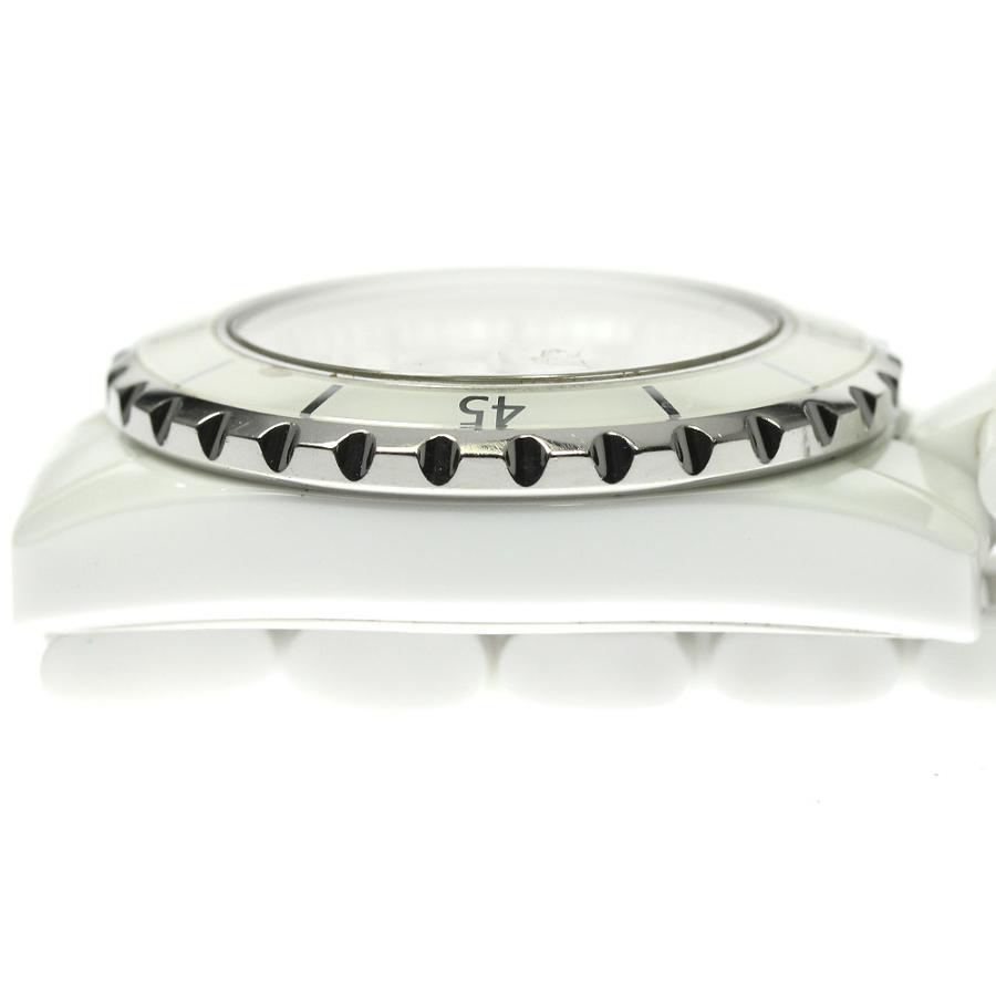 シャネル CHANEL H1628 J12 白セラミック 12Pダイヤ クォーツ レディース 保証書付き_824543 シャネル J12 ホワイト セラミック 12Pダイヤ H1628 クオーツ ☆腕時計