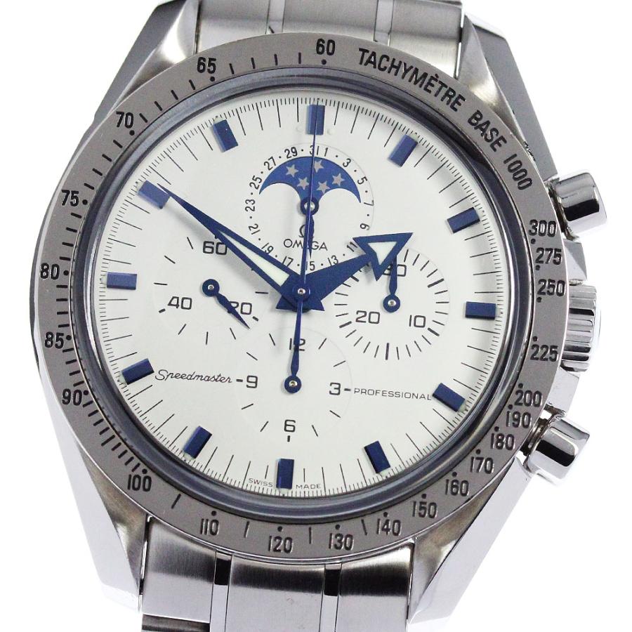 OMEGA オメガ ウォッチ スピードマスタープロフェッショナル ムーンフェイズ 時計 3575.20 腕時計_x000D_
 ステンレススチール/ホワイトゴールド ホワイト文字盤 手巻き メンズ【中古】 OMEGA（オメガ） OMEGA 3575.20 スピードマスター プロフェッショナル