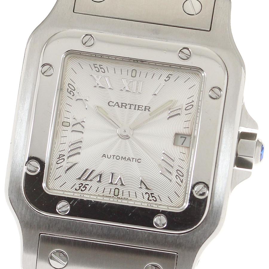 【超希少】カルティエ サントス ガルベ LM W20040D6 自動巻き中古美品 Cartier（カルティエ） CARTIER W20040D6 サントスガルベ LM デイト