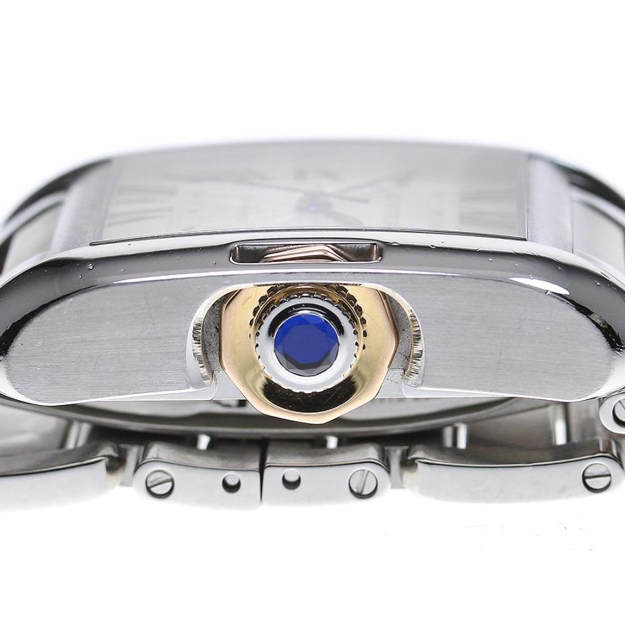 カルティエ CARTIER W5310007 タンクアングレーズMM PGコンビ デイト 自動巻き ボーイズ 保証書付き_814027 Cartier（カルティエ） CARTIER W5310007 タンクアングレーズMM PG