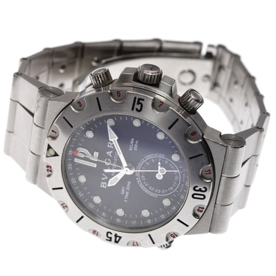 ブルガリ BVLGARI SD38SGMT ディアゴノ スクーバ GMT デイト 自動巻き メンズ _828056【ev10】 BVLGARI（ブルガリ） BVLGARI SD38SGMT ディアゴノ スクーバ GMT